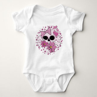 Girly Punk Skull Baby Bodysuit