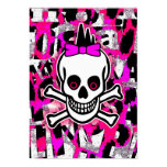 Girly Punk Skull Poster