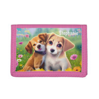 Girly Puppies Cute Personalized Name