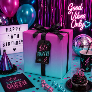 Girly Purple and Blue Cotton Candy Ombre Wrapping Paper
