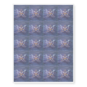 Girly Purple Butterfly Celtic Trinity Triquetra Temporary Tattoos