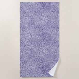 Girly Purple Glitter Glitz Leopard print Beach Towel