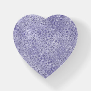 Girly Purple Glitter Glitz Leopard print Paperweight