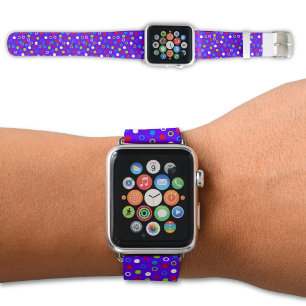 Girly Purple with Cute Dots Apple Watch Band