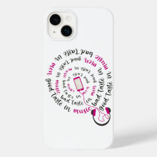 Girly quote Good taste in music bad taste in men Case-Mate iPhone 14 Plus Case