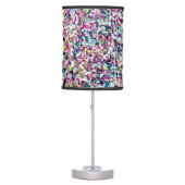 Girly Rainbow Faux Sequins Bling Table Lamp (Front)