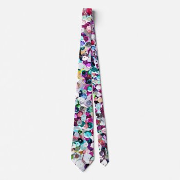 Girly Rainbow Faux Sequins Bling Tie by its_sparkle_motion at Zazzle