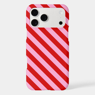 Girly Red and Pink Candy Stripe Iphone 18 Pro Max Case