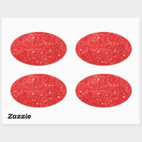 Red Glitters Sticker, Zazzle