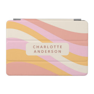 Girly Retro Vintage Wave Abstract Trendy Feminine iPad Mini Cover