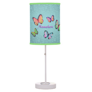 Girly Room Gift! Girly Lamp! Add her NAME! Table Lamp