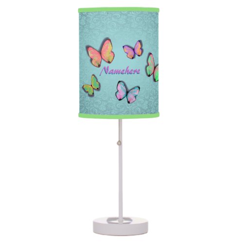 Girly Room Gift Girly Lamp Add her NAME Table Lamp