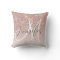 Girly Rose Gold Glitter Blush Monogram Name