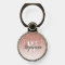 Girly Rose Gold Ombre Faux Glitter Monogram
