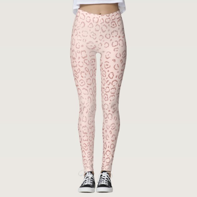 Legging leopard cheap rose