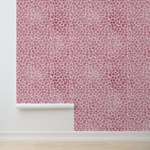 Girly Rose Pink Leopard Wallpaper