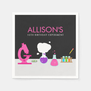Girly Science Party Napkins
