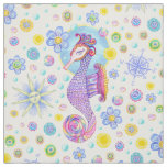 Girly Seahorse Fabric