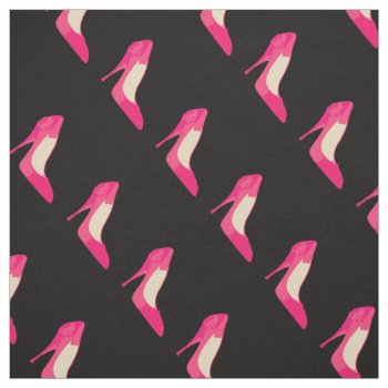 Girly Shoes Black Fabric by ComicDaisy at Zazzle