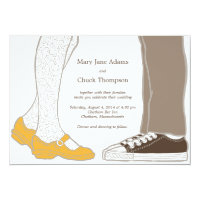 Girly Shoes & Sneakers Illustrated Wedding Card