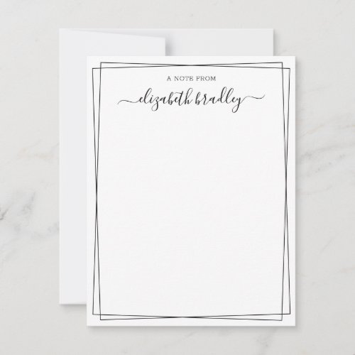 Girly Signature Script a Desk From Note Card