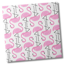 Girly Simple Modern Pink Flamingo Pattern