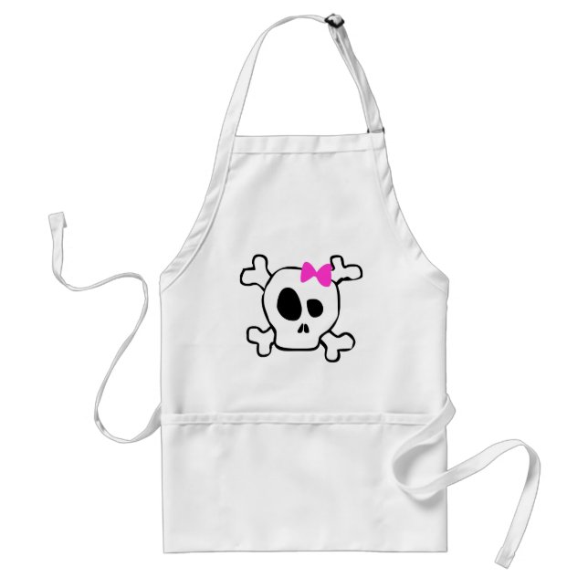 Girly skull adult apron (Front)