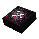 Girly Skull & Crossbones Jewelry Box