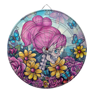 Girly Skull Dartboard
