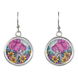 Girly Skull Earrings