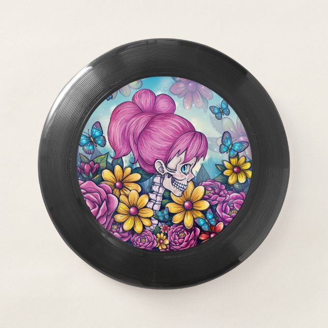 Girly Skull Frisbee (Front)