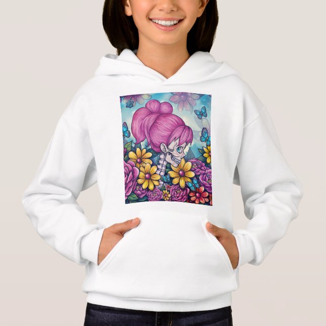 Girly Skull Hoodie (Front)
