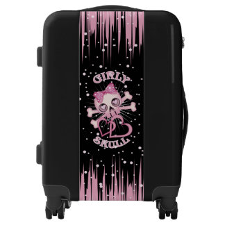 Girly Skull Luggage