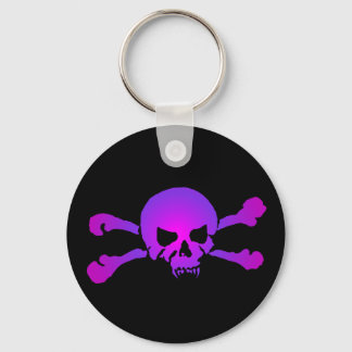 Girly Skull of the Undead Keychain
