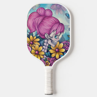 Girly Skull Pickleball Paddle