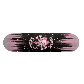 GIRLY SKULL SKATE SKATEBOARD