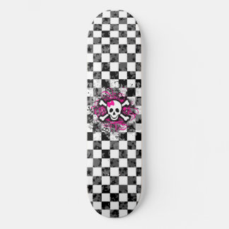 Girly Skull Skateboard Deck