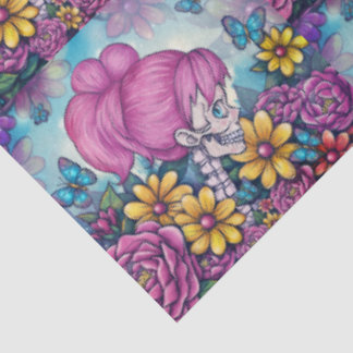 Girly Skull Tissue Paper