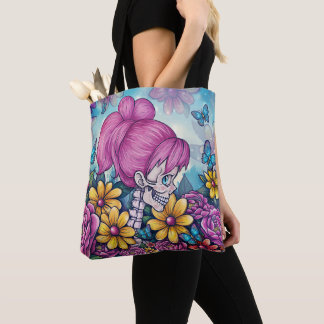 Girly Skull Tote