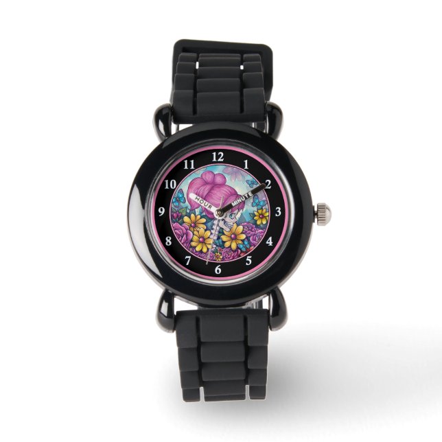 Girly Skull Watch (Front)