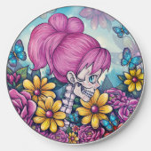 Girly Skull Wireless Charger (Front)