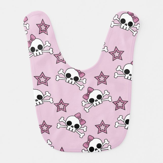 Girly Skulls Bib (Front)