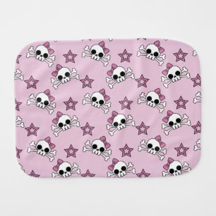 Girly Skulls Burp Cloth