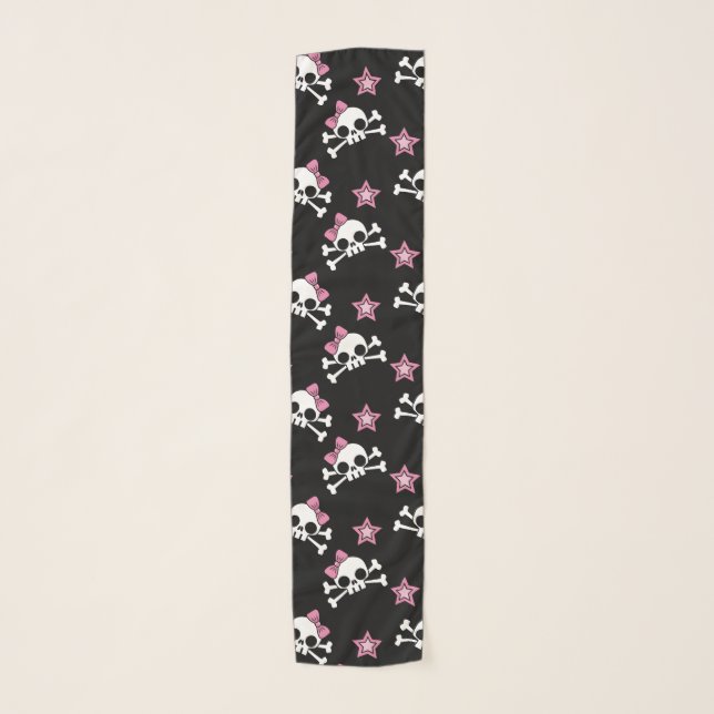 Girly Skulls Scarf (Front)