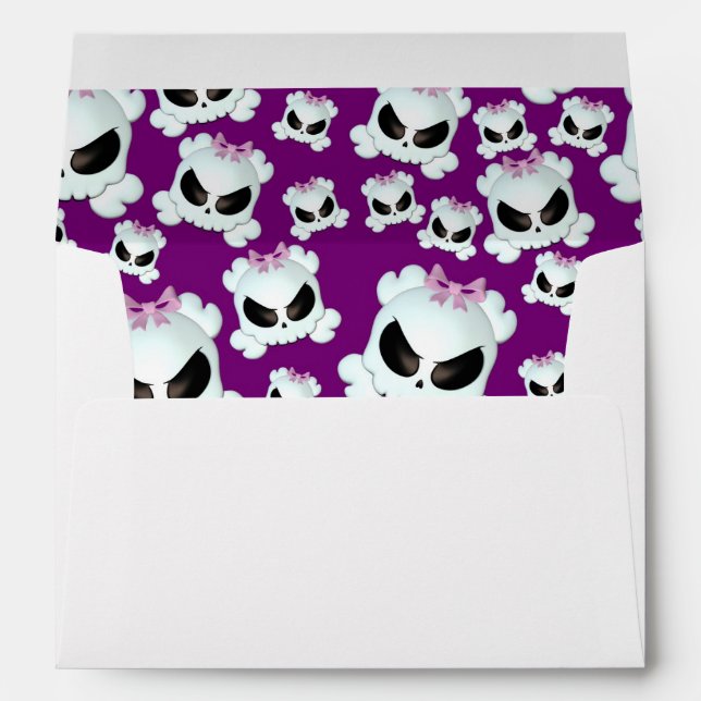 Girly Skullz Envelope (Back (Bottom))