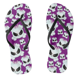 Girly Skullz Flip Flops
