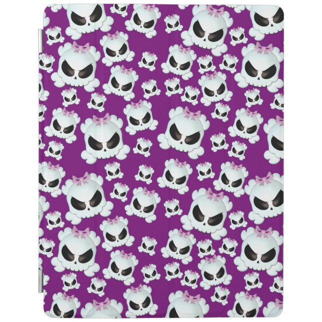 Girly Skullz iPad Smart Cover (Front)