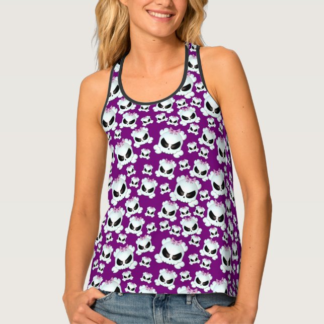 Girly Skullz Tank Top (Front)