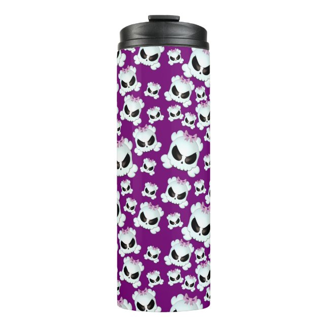 Girly Skullz Thermal Tumbler (Front)