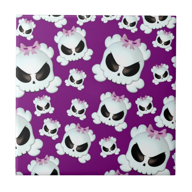 Girly Skullz Tile (Front)